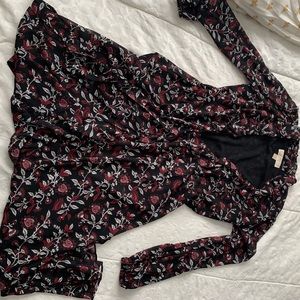 MICHAEL KORS black patterned dress